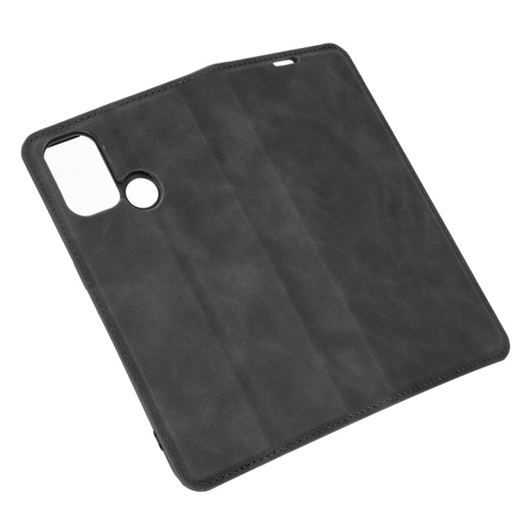 For OPPO A53 2020/OPPO A32 2020 Retro-skin Business Magnetic Suction Leather Case with Holder &amp; Card Slots &amp; Wallet, For OPPO A53 2020