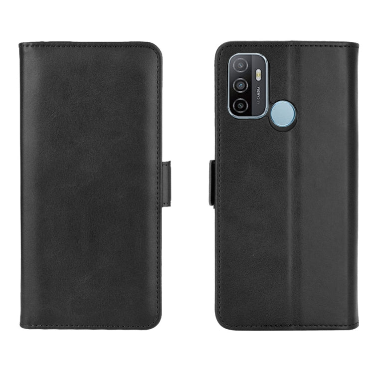 For OPPO A53 2020/OPPO A32 2020 Dual-side Magnetic Buckle Horizontal Flip Leather Case with Holder & Card Slots & Wallet, For OPPO A53 2020