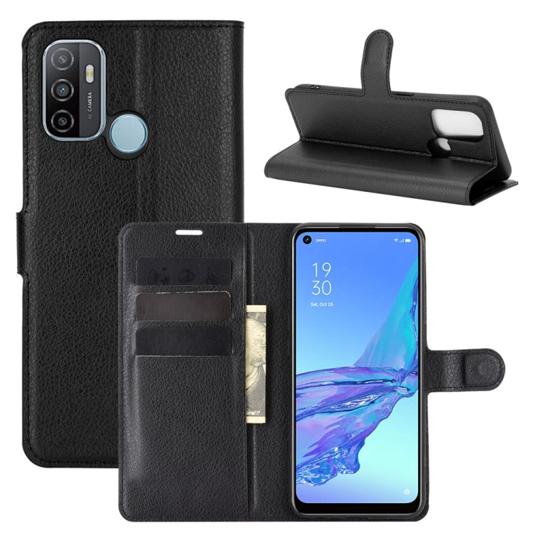 For OPPO A53 2020/OPPO A32 2020 Litchi Texture Horizontal Flip Protective Case with Holder &amp; Card Slots &amp; Wallet, For OPPO A53 2020