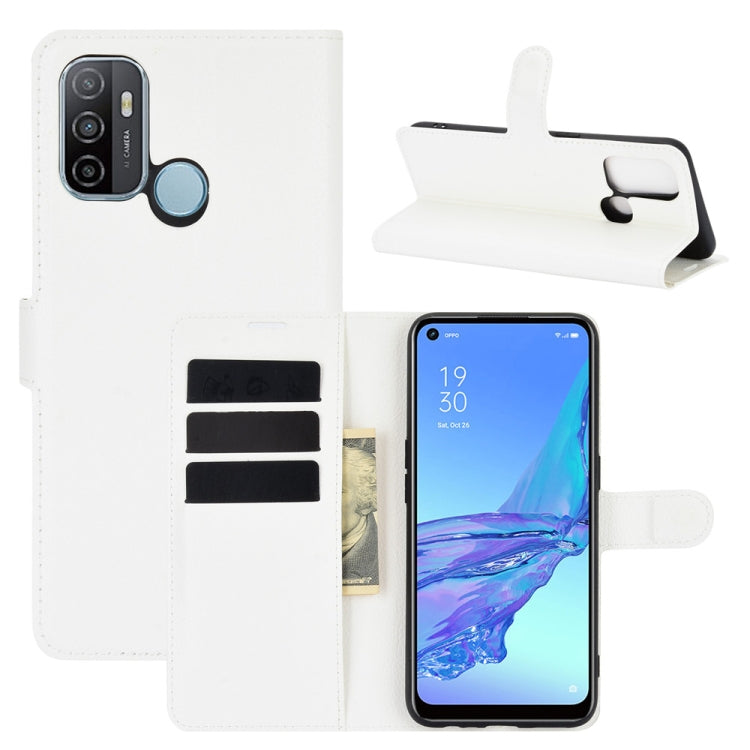 For OPPO A53 2020/OPPO A32 2020 Litchi Texture Horizontal Flip Protective Case with Holder & Card Slots & Wallet, For OPPO A53 2020