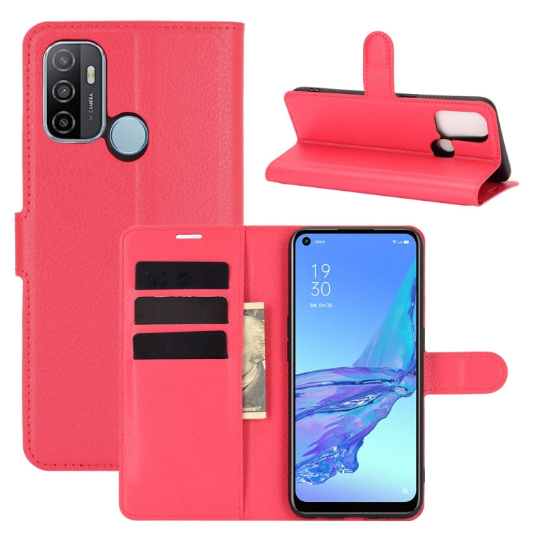 For OPPO A53 2020/OPPO A32 2020 Litchi Texture Horizontal Flip Protective Case with Holder &amp; Card Slots &amp; Wallet, For OPPO A53 2020