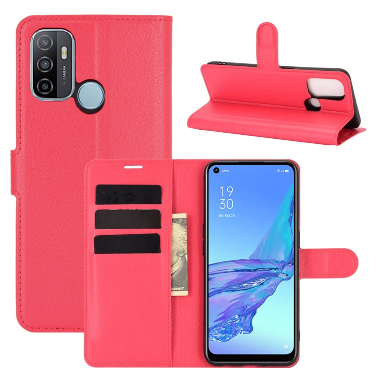 For OPPO A53 2020/OPPO A32 2020 Litchi Texture Horizontal Flip Protective Case with Holder & Card Slots & Wallet, For OPPO A53 2020