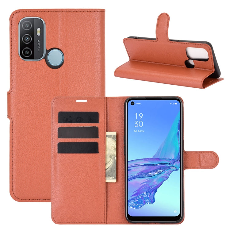 For OPPO A53 2020/OPPO A32 2020 Litchi Texture Horizontal Flip Protective Case with Holder & Card Slots & Wallet, For OPPO A53 2020