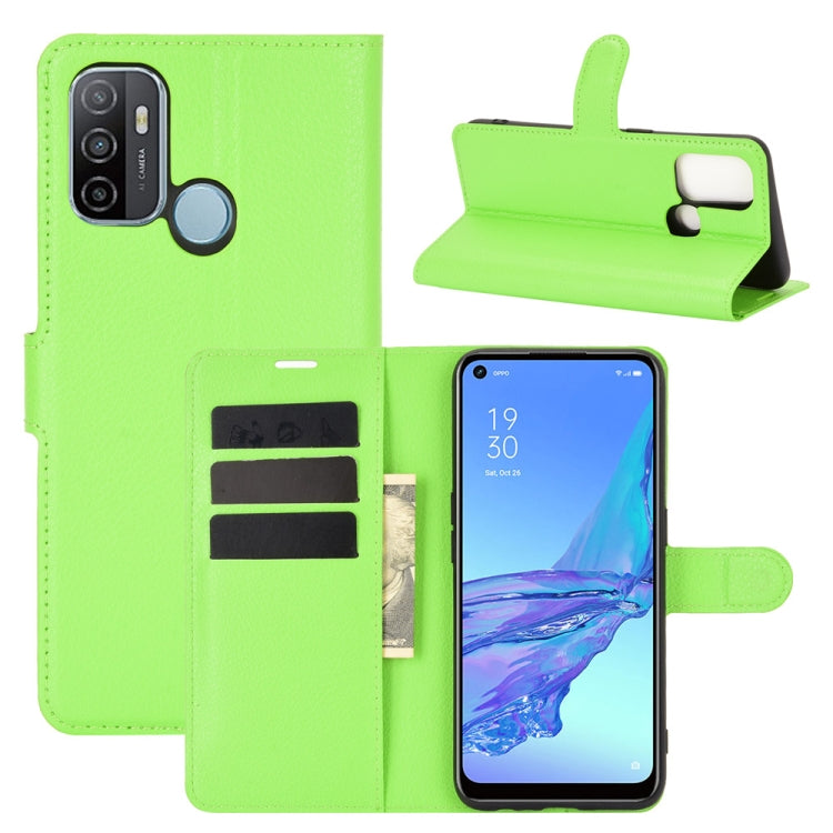 For OPPO A53 2020/OPPO A32 2020 Litchi Texture Horizontal Flip Protective Case with Holder & Card Slots & Wallet, For OPPO A53 2020