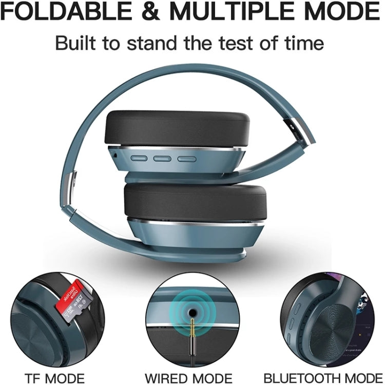 VJ320 Bluetooth 5.0 Head-mounted Foldable Wireless Headphones Support TF Card with Mic, VJ320 Red, VJ320 White, VJ320 Black, VJ320 Blue