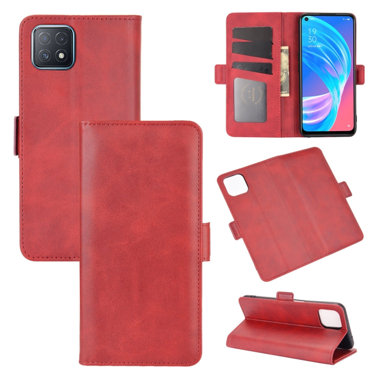 For OPPO A72 / A73 5G Dual-side Magnetic Buckle Horizontal Flip Leather Case with Holder & Card Slots & Wallet, For OPPO A72 / A73 5G