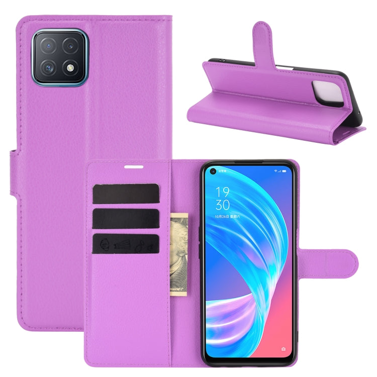 For OPPO A72 / A73 5G Litchi Texture Horizontal Flip Protective Case with Holder &amp; Card Slots &amp; Wallet, For OPPO A72 / A73 5G
