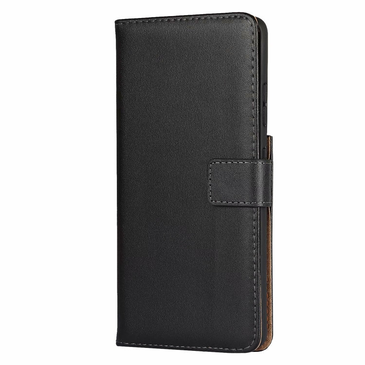 Plain Texture Cowhide Leather Horizontal Flip Case with Magnetic Clasp & Holder & Card Slots & Wallet
