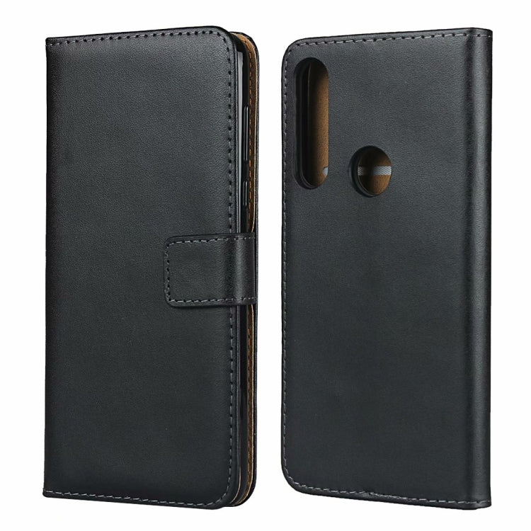 Plain Texture Cowhide Leather Horizontal Flip Case with Magnetic Clasp & Holder & Card Slots & Wallet