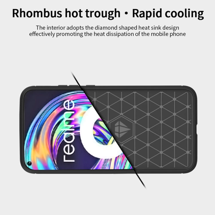 For OPPO Realme 8 / 8 Pro MOFI Gentleness Series Brushed Texture Carbon Fiber Soft TPU Case(Black), For OPPO Realme 8 / 8 Pro