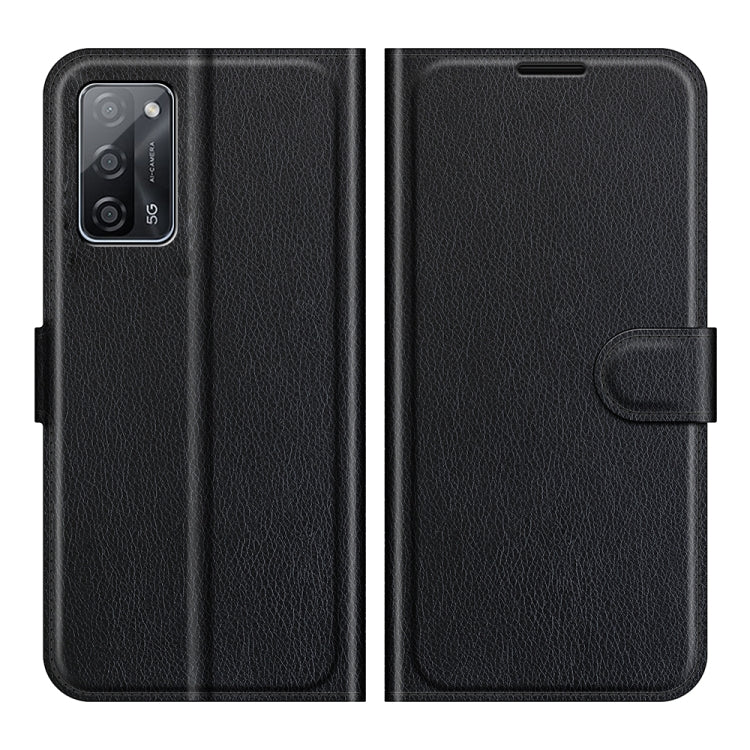 For OPPO A55 5G Litchi Texture Horizontal Flip Protective Case with Holder &amp; Card Slots &amp; Wallet, For OPPO A55 5G