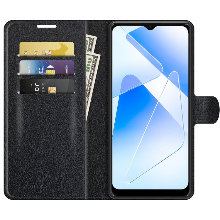 For OPPO A55 5G Litchi Texture Horizontal Flip Protective Case with Holder & Card Slots & Wallet, For OPPO A55 5G