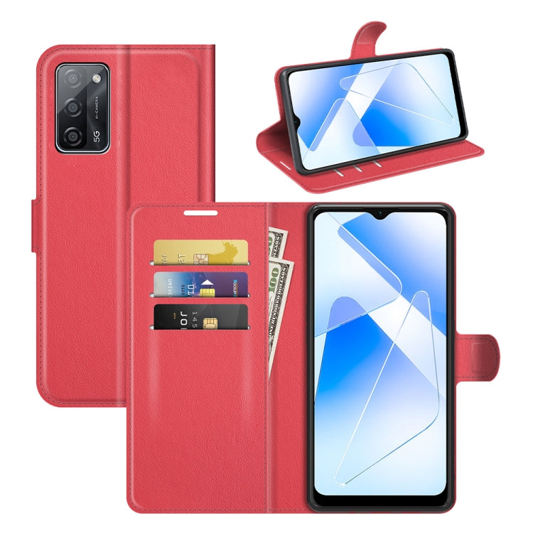For OPPO A55 5G Litchi Texture Horizontal Flip Protective Case with Holder &amp; Card Slots &amp; Wallet, For OPPO A55 5G