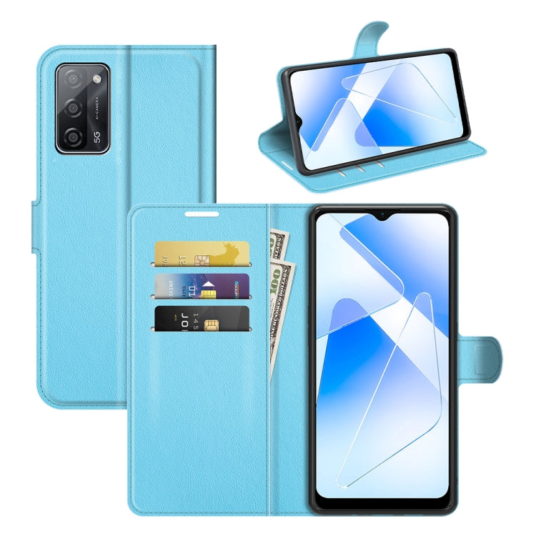 For OPPO A55 5G Litchi Texture Horizontal Flip Protective Case with Holder &amp; Card Slots &amp; Wallet, For OPPO A55 5G