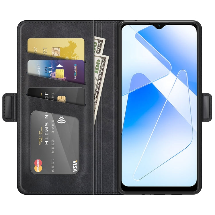 For OPPO A55 5G Dual-side Magnetic Buckle Horizontal Flip Leather Case with Holder &amp; Card Slots &amp; Wallet, For OPPO A55 5G