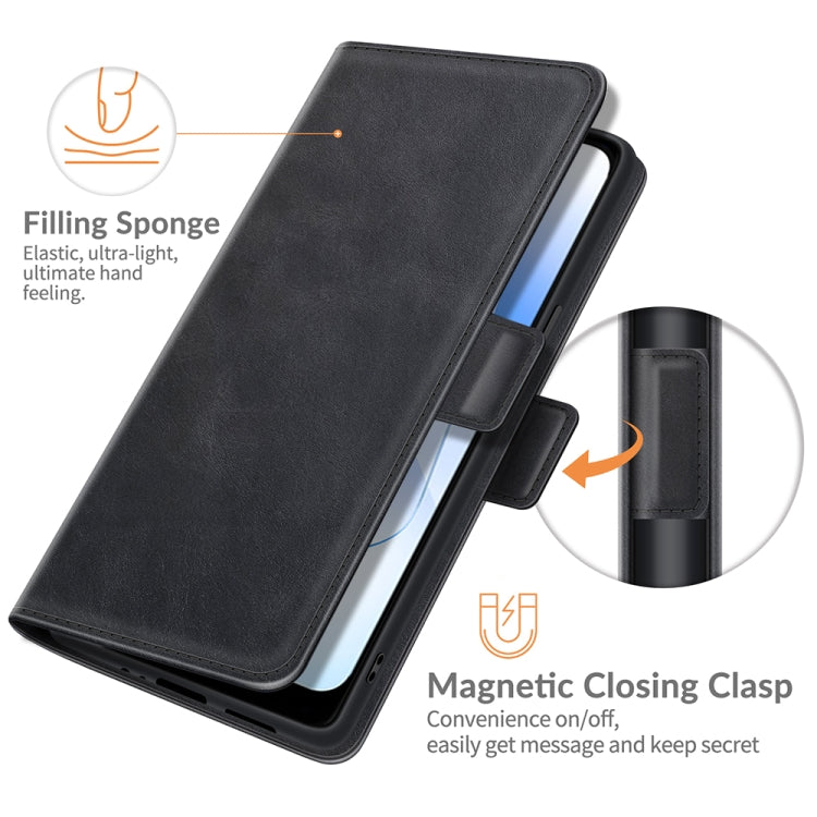 For OPPO A55 5G Dual-side Magnetic Buckle Horizontal Flip Leather Case with Holder & Card Slots & Wallet, For OPPO A55 5G