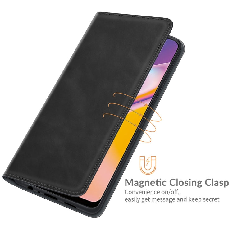 For OPPO A94 4G / F19 Pro / Reno5 Lite Retro-skin Business Magnetic Suction Leather Case with Holder & Card Slots & Wallet, For OPPO A94 4G