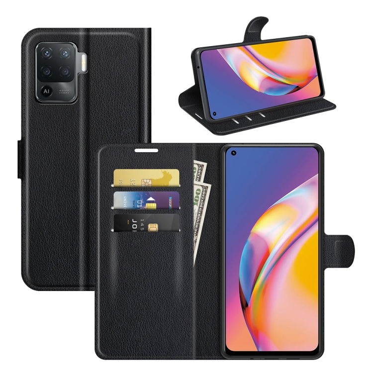 For OPPO A94 4G / F19 Pro / Reno 5 Lite Litchi Texture Horizontal Flip Protective Case with Holder & Card Slots & Wallet, For OPPO A94 4G