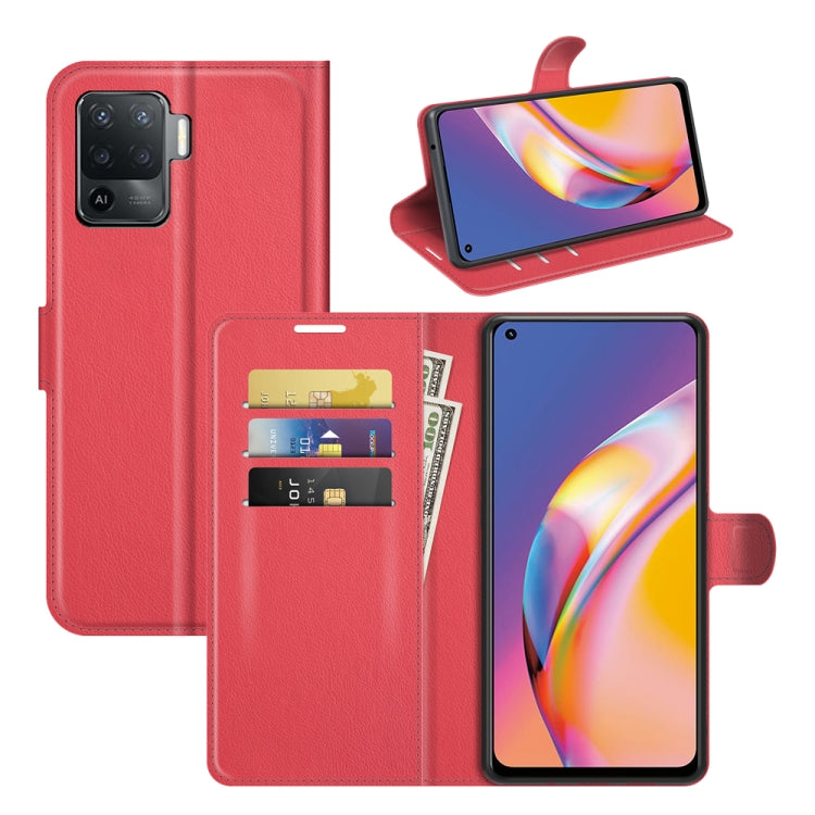 For OPPO A94 4G / F19 Pro / Reno 5 Lite Litchi Texture Horizontal Flip Protective Case with Holder & Card Slots & Wallet, For OPPO A94 4G