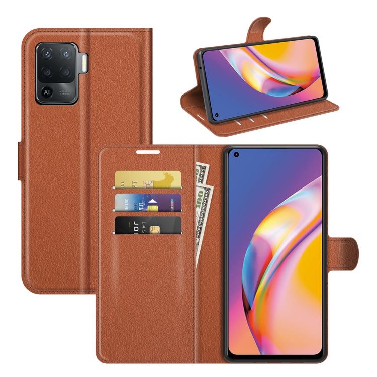 For OPPO A94 4G / F19 Pro / Reno 5 Lite Litchi Texture Horizontal Flip Protective Case with Holder &amp; Card Slots &amp; Wallet, For OPPO A94 4G