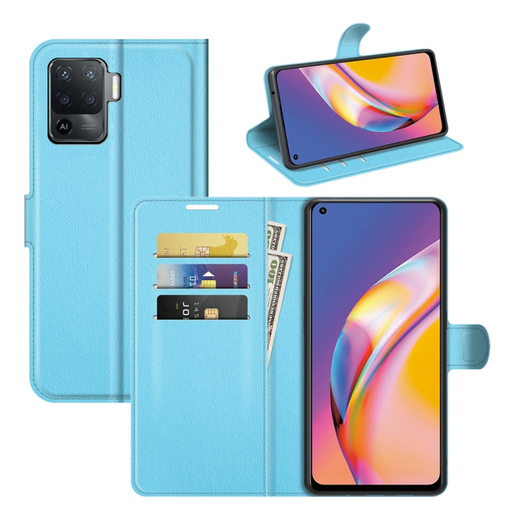 For OPPO A94 4G / F19 Pro / Reno 5 Lite Litchi Texture Horizontal Flip Protective Case with Holder & Card Slots & Wallet, For OPPO A94 4G