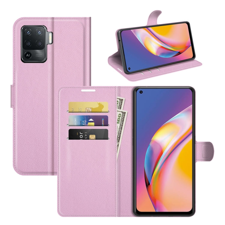 For OPPO A94 4G / F19 Pro / Reno 5 Lite Litchi Texture Horizontal Flip Protective Case with Holder & Card Slots & Wallet, For OPPO A94 4G