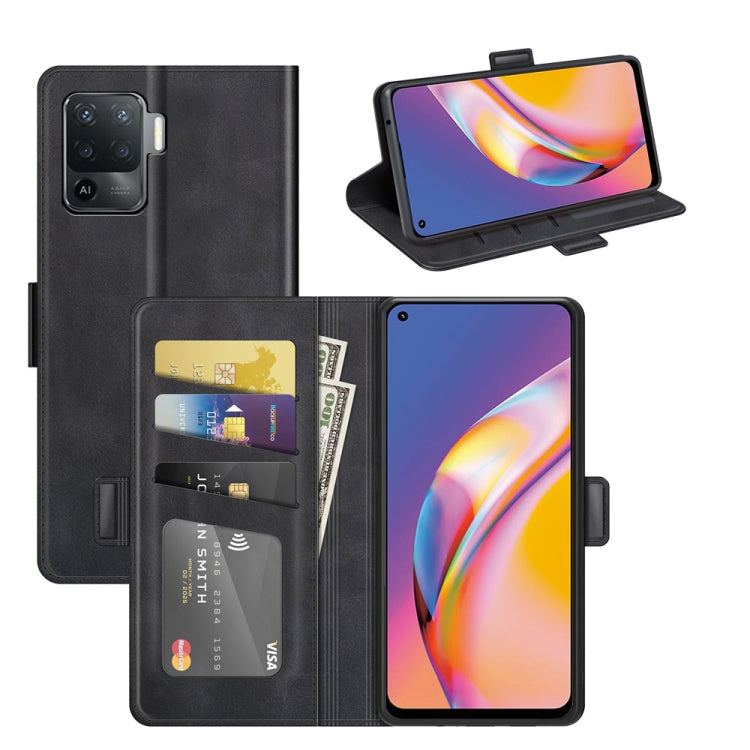 For OPPO A94 4G / F19 Pro / Reno 5 Lite Dual-side Magnetic Buckle Horizontal Flip Leather Case with Holder & Card Slots & Wallet, For OPPO A94 4G