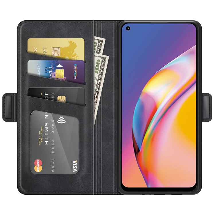 For OPPO A94 4G / F19 Pro / Reno 5 Lite Dual-side Magnetic Buckle Horizontal Flip Leather Case with Holder & Card Slots & Wallet, For OPPO A94 4G