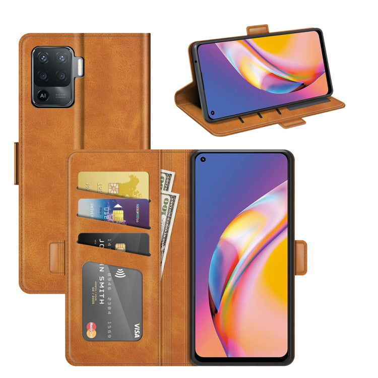 For OPPO A94 4G / F19 Pro / Reno 5 Lite Dual-side Magnetic Buckle Horizontal Flip Leather Case with Holder & Card Slots & Wallet, For OPPO A94 4G