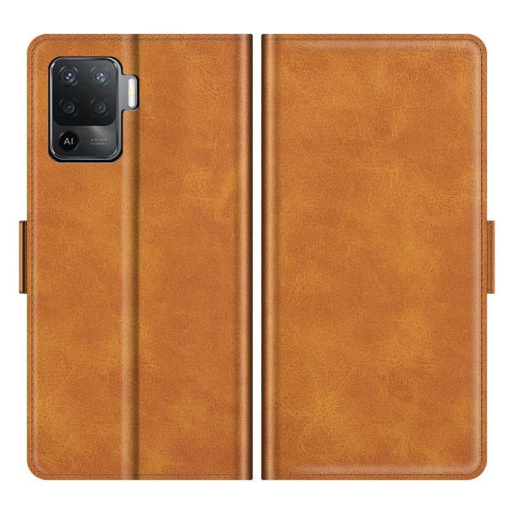 For OPPO A94 4G / F19 Pro / Reno 5 Lite Dual-side Magnetic Buckle Horizontal Flip Leather Case with Holder & Card Slots & Wallet, For OPPO A94 4G