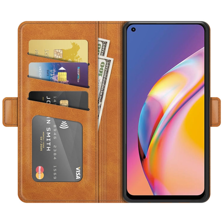 For OPPO A94 4G / F19 Pro / Reno 5 Lite Dual-side Magnetic Buckle Horizontal Flip Leather Case with Holder & Card Slots & Wallet, For OPPO A94 4G