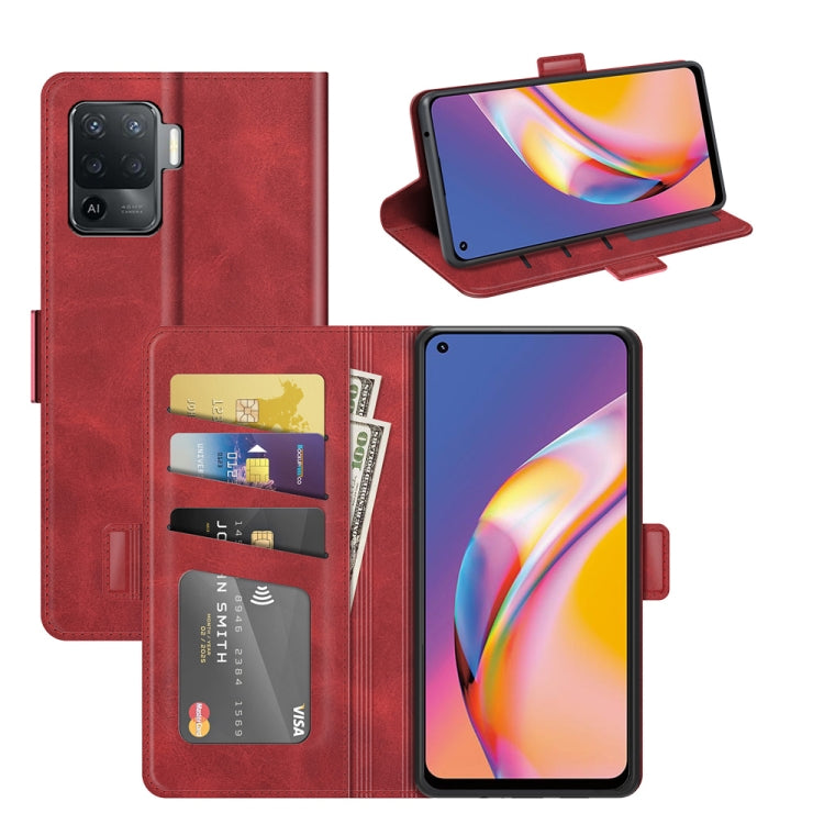 For OPPO A94 4G / F19 Pro / Reno 5 Lite Dual-side Magnetic Buckle Horizontal Flip Leather Case with Holder & Card Slots & Wallet, For OPPO A94 4G