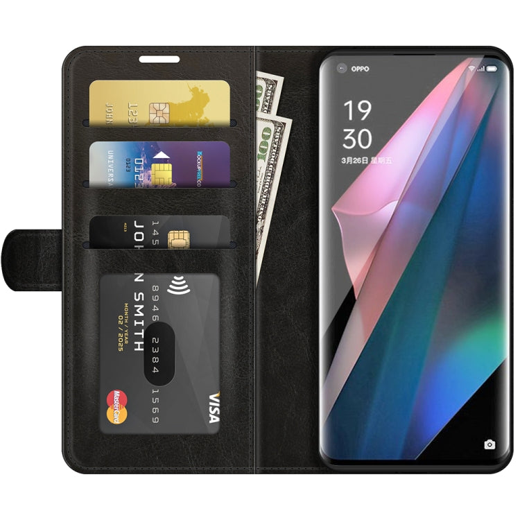 For OPPO Find X3 Pro / Find X3 R64 Texture Single Horizontal Flip Protective Case with Holder & Card Slots & Wallet& Photo Frame, For OPPO Find X3 Pro