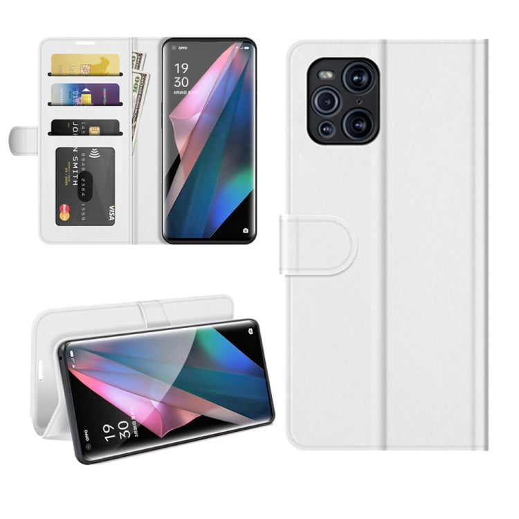 For OPPO Find X3 Pro / Find X3 R64 Texture Single Horizontal Flip Protective Case with Holder & Card Slots & Wallet& Photo Frame, For OPPO Find X3 Pro