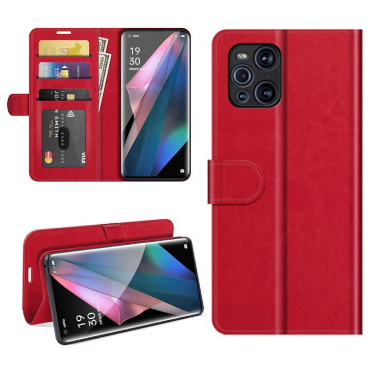 For OPPO Find X3 Pro / Find X3 R64 Texture Single Horizontal Flip Protective Case with Holder & Card Slots & Wallet& Photo Frame, For OPPO Find X3 Pro