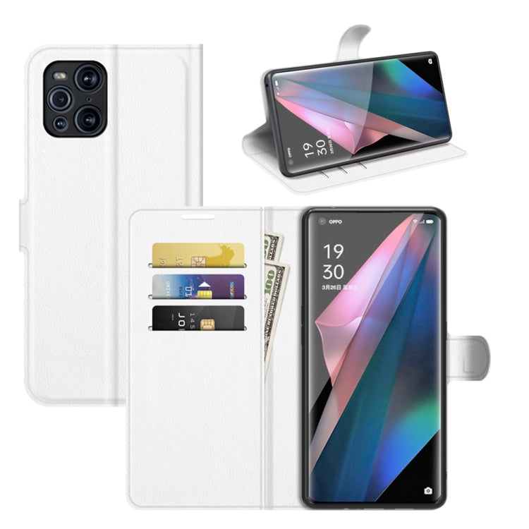 For OPPO Find X3 Pro / Find X3 Litchi Texture Horizontal Flip Protective Case with Holder & Card Slots & Wallet, For OPPO Find X3 Pro