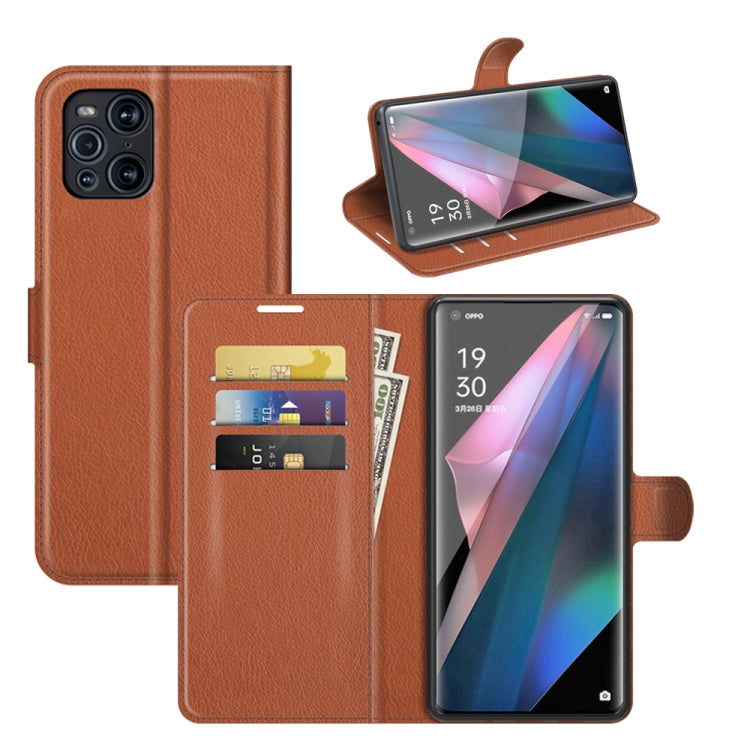 For OPPO Find X3 Pro / Find X3 Litchi Texture Horizontal Flip Protective Case with Holder & Card Slots & Wallet, For OPPO Find X3 Pro