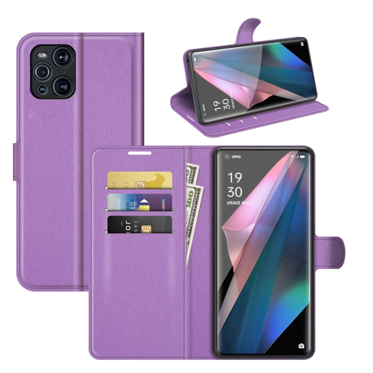 For OPPO Find X3 Pro / Find X3 Litchi Texture Horizontal Flip Protective Case with Holder & Card Slots & Wallet, For OPPO Find X3 Pro