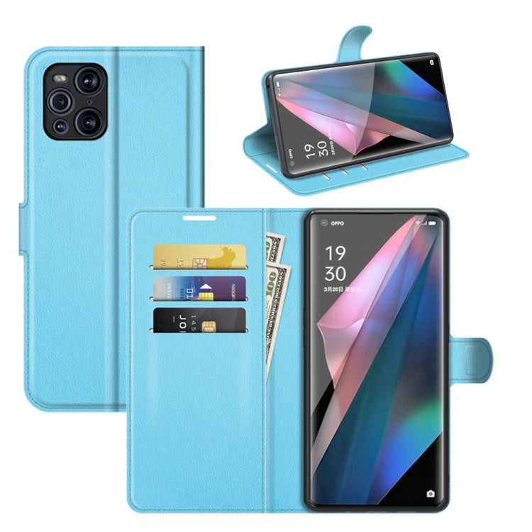 For OPPO Find X3 Pro / Find X3 Litchi Texture Horizontal Flip Protective Case with Holder & Card Slots & Wallet, For OPPO Find X3 Pro