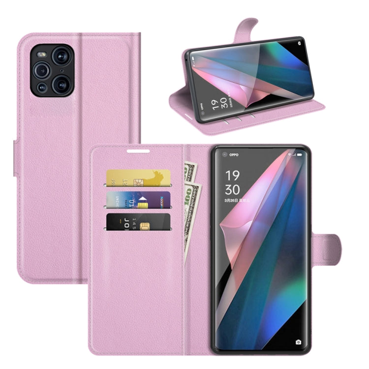 For OPPO Find X3 Pro / Find X3 Litchi Texture Horizontal Flip Protective Case with Holder & Card Slots & Wallet, For OPPO Find X3 Pro