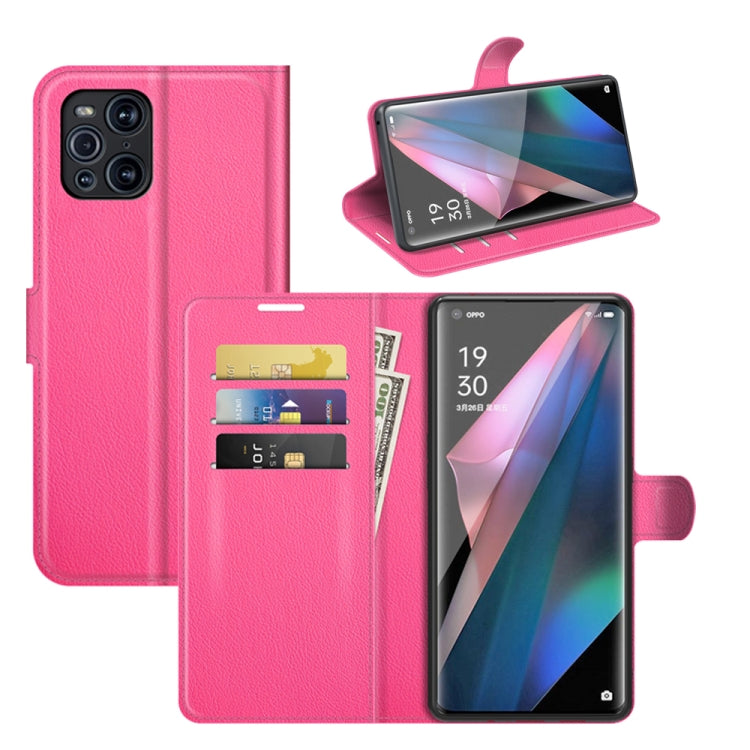 For OPPO Find X3 Pro / Find X3 Litchi Texture Horizontal Flip Protective Case with Holder & Card Slots & Wallet, For OPPO Find X3 Pro