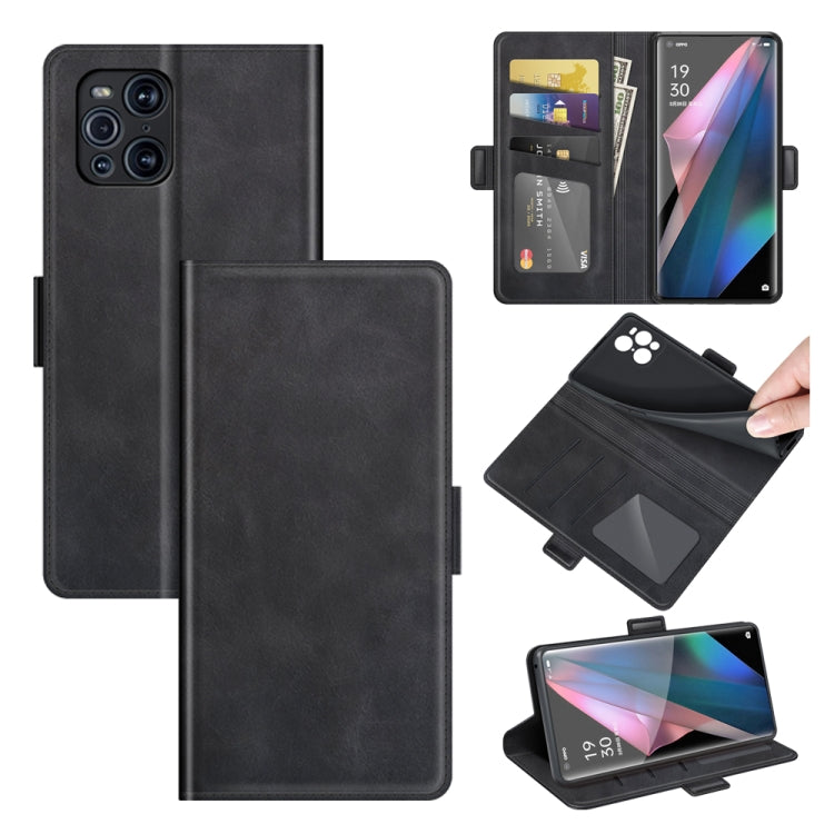 For OPPO Find X3 Pro / Find X3 Dual-side Magnetic Buckle Horizontal Flip Leather Case with Holder & Card Slots & Wallet, For OPPO Find X3 Pro