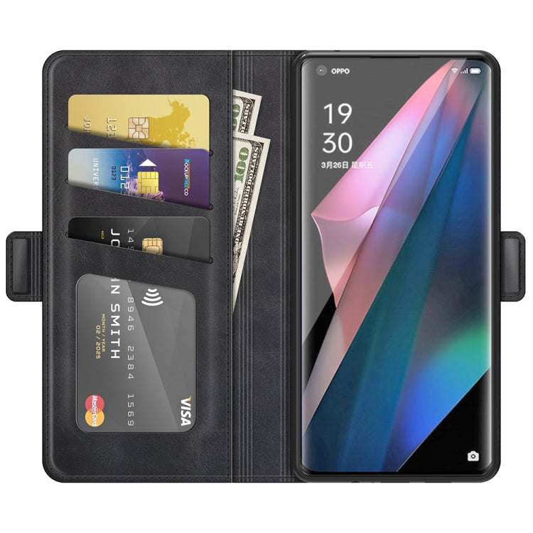 For OPPO Find X3 Pro / Find X3 Dual-side Magnetic Buckle Horizontal Flip Leather Case with Holder & Card Slots & Wallet, For OPPO Find X3 Pro