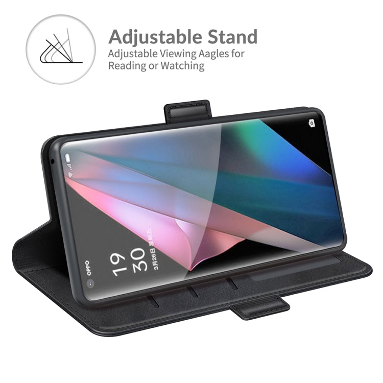 For OPPO Find X3 Pro / Find X3 Dual-side Magnetic Buckle Horizontal Flip Leather Case with Holder & Card Slots & Wallet, For OPPO Find X3 Pro