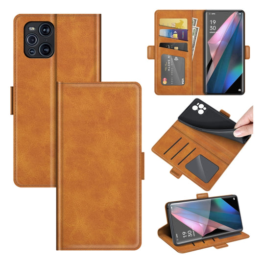 For OPPO Find X3 Pro / Find X3 Dual-side Magnetic Buckle Horizontal Flip Leather Case with Holder &amp; Card Slots &amp; Wallet, For OPPO Find X3 Pro
