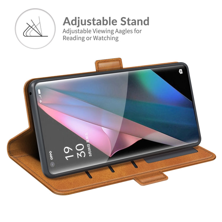 For OPPO Find X3 Pro / Find X3 Dual-side Magnetic Buckle Horizontal Flip Leather Case with Holder & Card Slots & Wallet, For OPPO Find X3 Pro