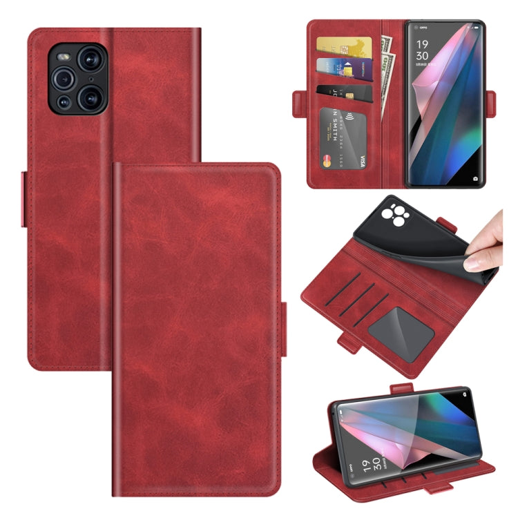 For OPPO Find X3 Pro / Find X3 Dual-side Magnetic Buckle Horizontal Flip Leather Case with Holder & Card Slots & Wallet, For OPPO Find X3 Pro