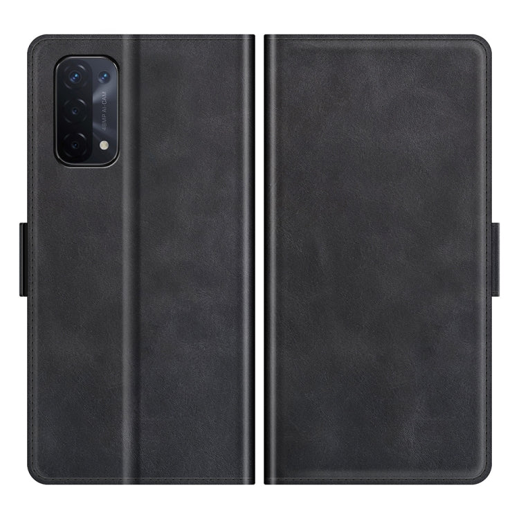 For OPPO A54 5G / A93 5G / A74 5G Dual-side Magnetic Buckle Horizontal Flip Leather Case with Holder &amp; Card Slots &amp; Wallet, For OPPO A54 5G