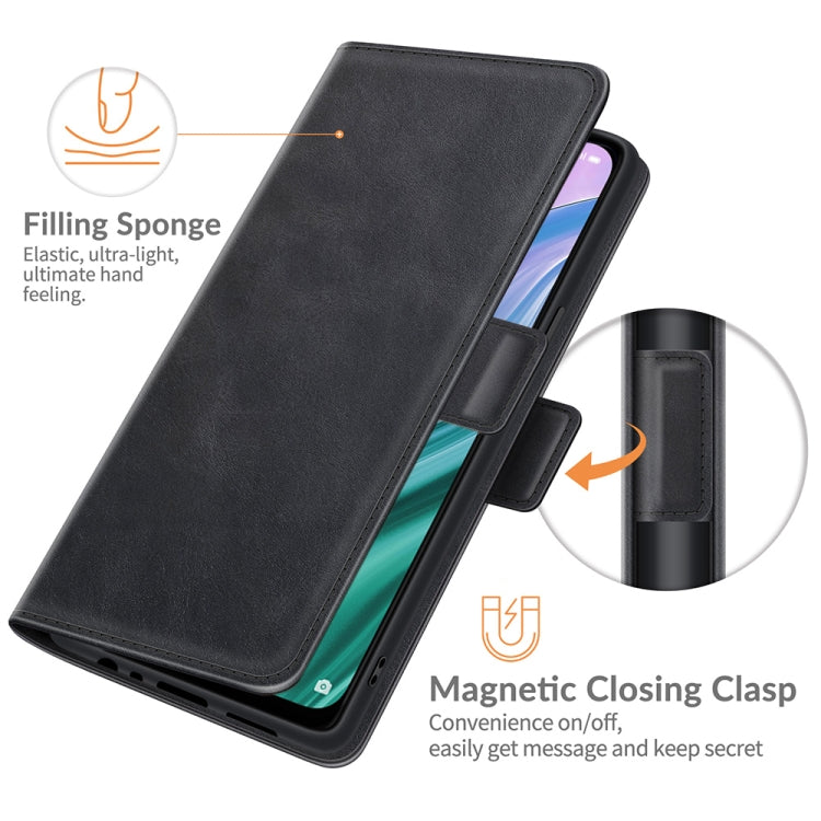 For OPPO A54 5G / A93 5G / A74 5G Dual-side Magnetic Buckle Horizontal Flip Leather Case with Holder & Card Slots & Wallet, For OPPO A54 5G