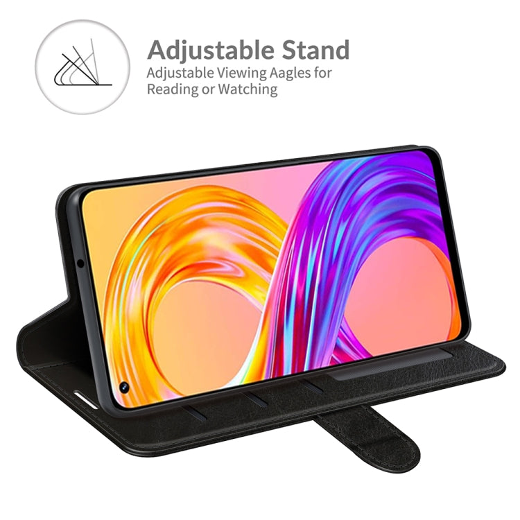 For OPPO Realme 8 / 8 Pro 4G R64 Texture Single Horizontal Flip Protective Case with Holder & Card Slots & Wallet& Photo Frame, For OPPO Realme 8